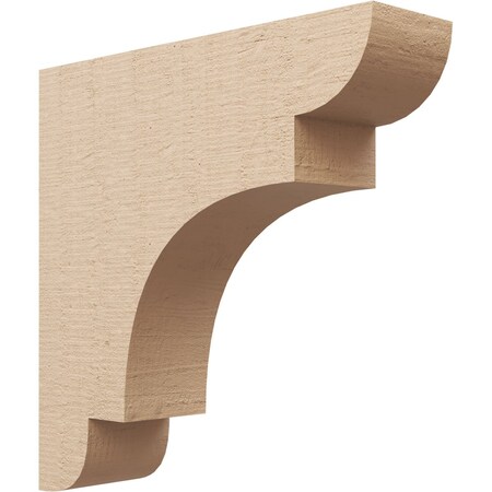 Ekena Millwork 5"W x 20"D x 20"H Thin New Brighton Rough Cedar Woodgrain TimberThane Corbel, Primed Tan CORUR05X20X20NEBRCPR